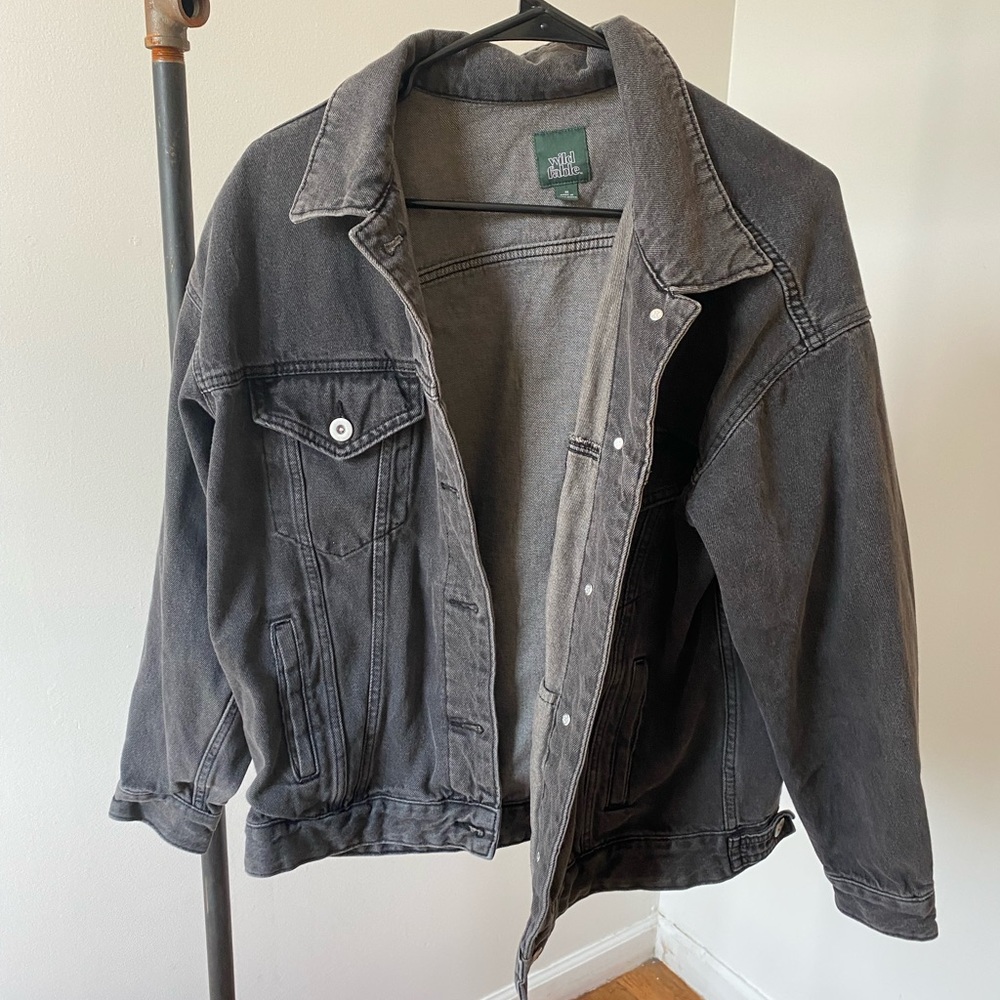 black jean jacket